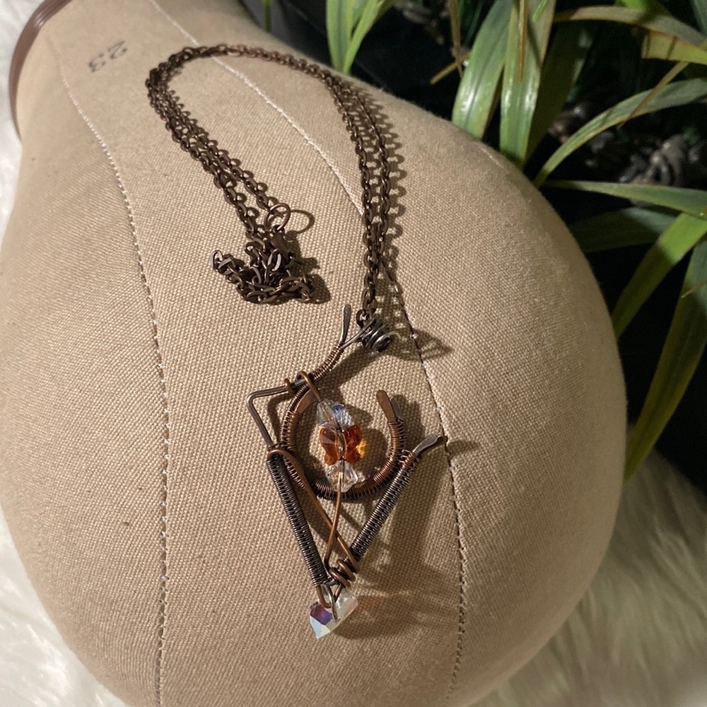 Beautiful rustic sweater necklace​​​​​​​​​​